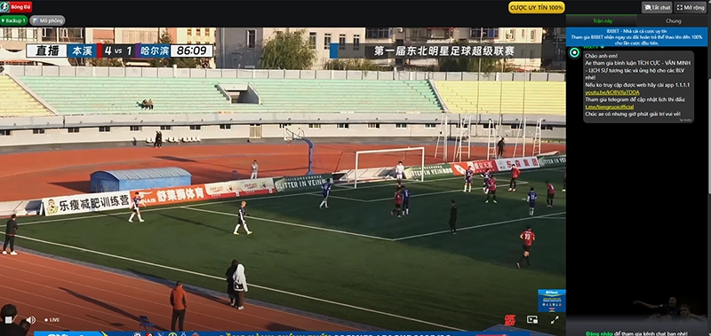 Chất lượng stream Full HD trên 90phut khi xem trực tiếp Premier League