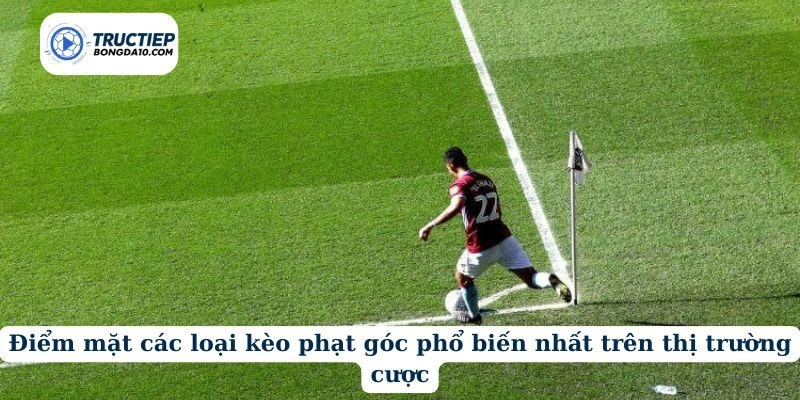 Điểm mặt các loại kèo phạt góc phổ biến nhất trên thị trường cược