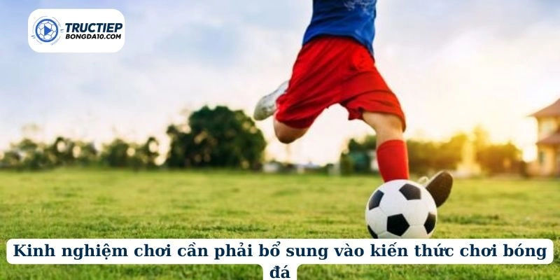 Kinh nghiệm chơi cần phải bổ sung vào kiến thức chơi bóng đá