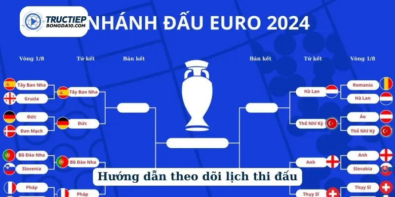 Hướng dẫn xem lịch thi đấu trên Tructiepbongda10